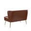 Aymeline 2 Seater Faux Leather Loveseat-149905446