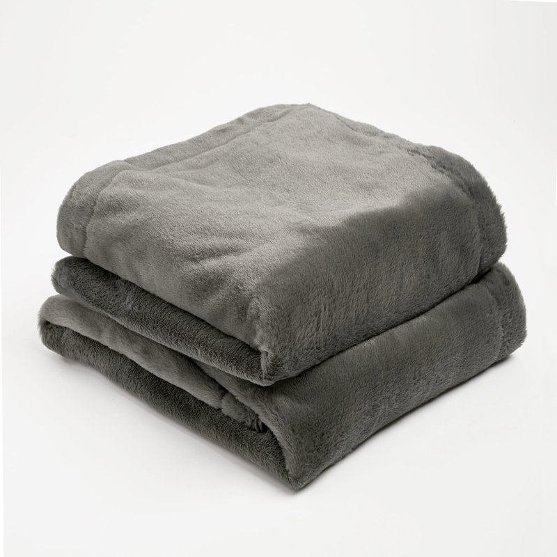 Raynette Throw Blanket, W200 x L240cm, Charcoal