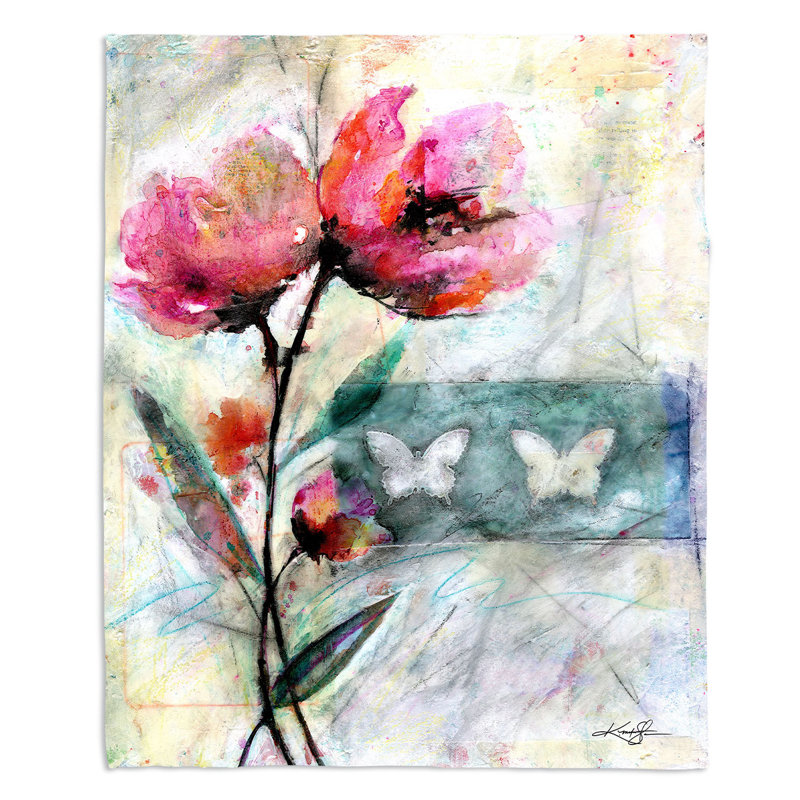 Couverture sherpa douce 2" dépiléy amour, l 51 po x L 60 po