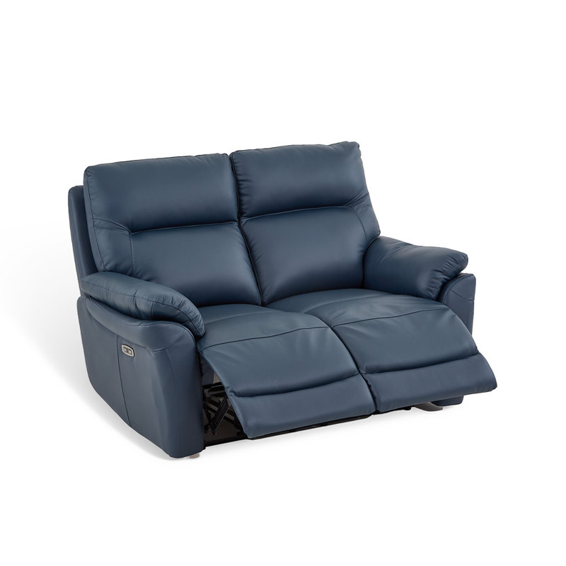 Hudgens 2 Seater Electric Reclining Sofa, Blue
