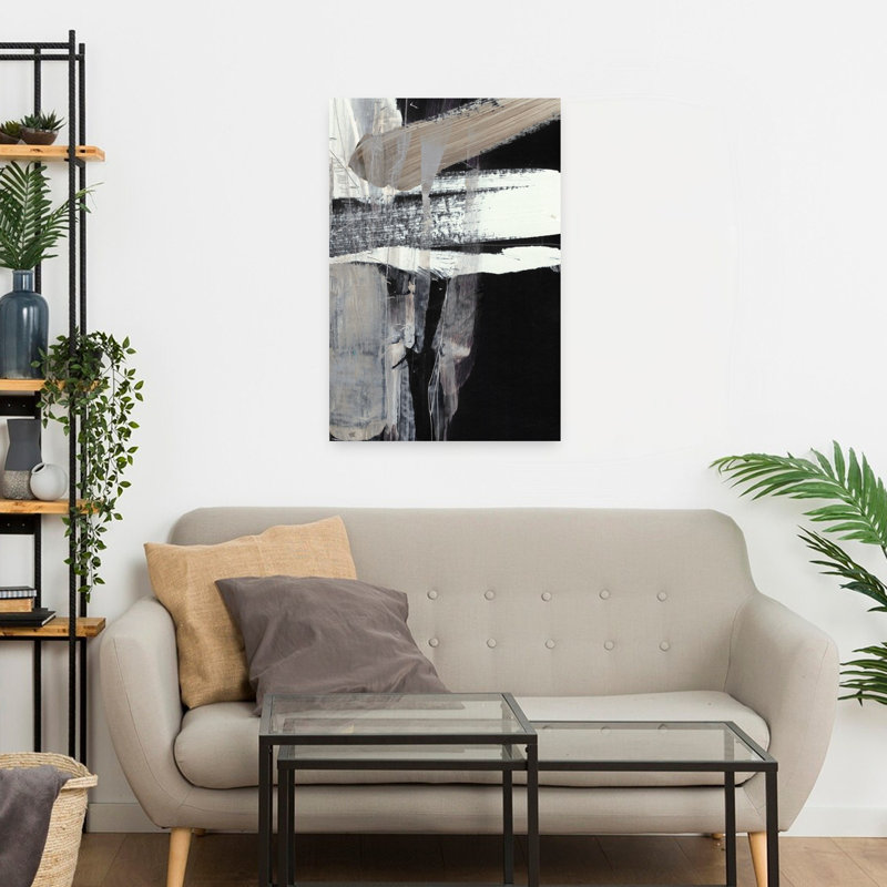 Art contemporain contemporain abstrait, H 24 po x l 16 po