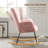 Teddy Upholstered Nursery Rocking Chair with Side Pockets-1968442536