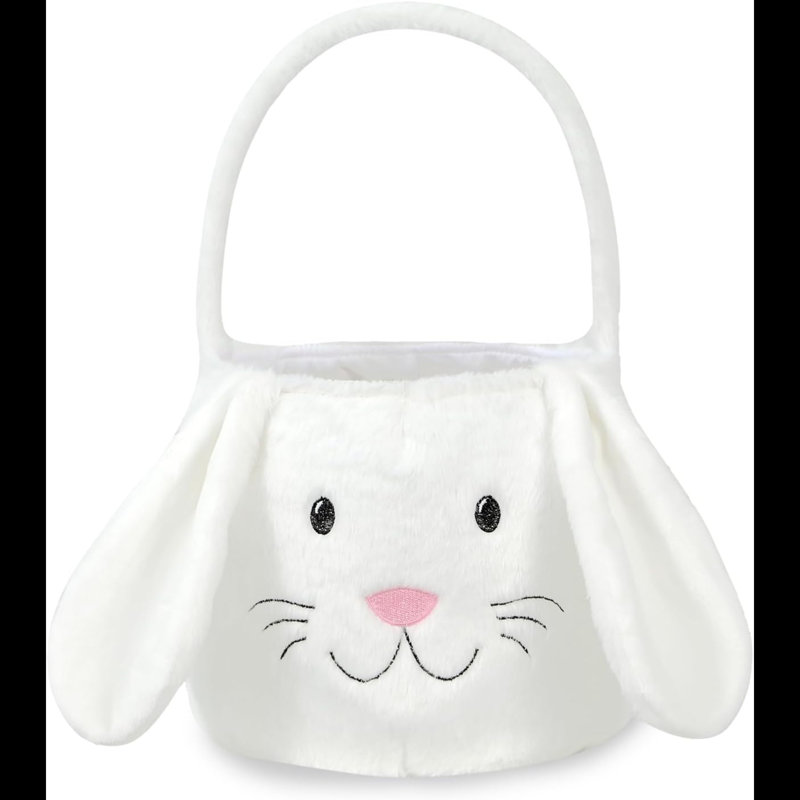 Panier de lapin de Pâques, sacs mignons de seau de Pâques avec oreilles de lapin pour la chasse aux œufs de Pâques, décorations de Pâques, rangement de cadeaux de bonbons 