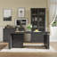Ensemble de bureau 3 pièces à hauteur réglable H 71 po avec bibliothèque l 31 po et commode l 55 po