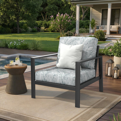 Chaise de patio avec coussins Sunbrella® Townsend