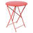 Bistro Round Metal Folding Outdoor Bistro Table With Umbrella Hole , in. W in. D-97947346-86001449