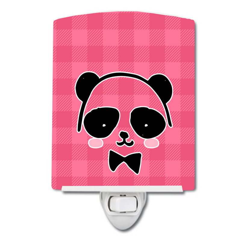 Panda Bear Face Ceramic Night Light