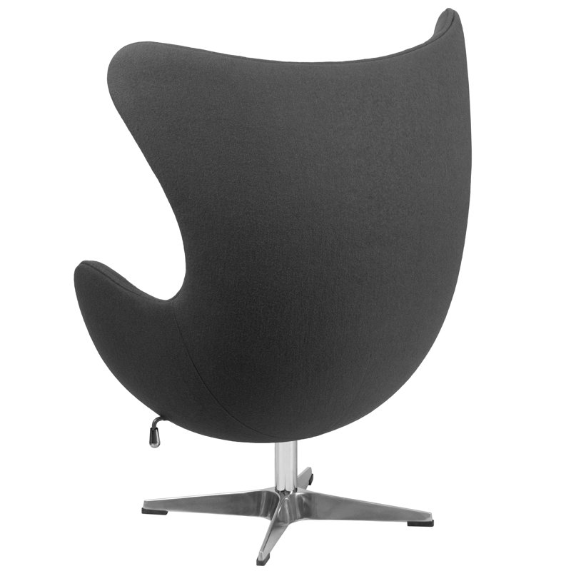 Upholstered Swivel Accent Chair, Gray