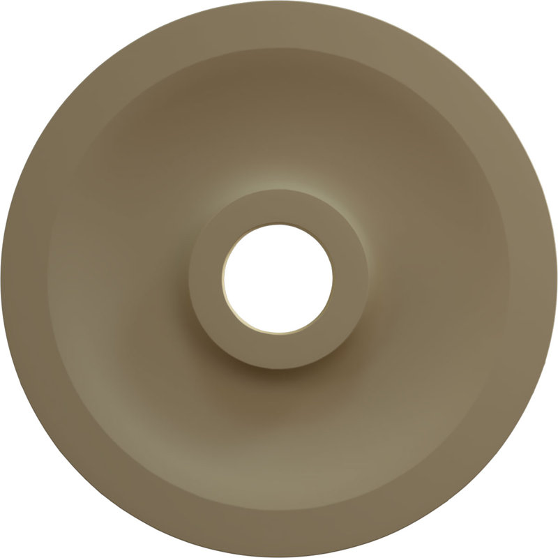 Ultra Pure White Hand-Painted Circular Ceiling Medallion