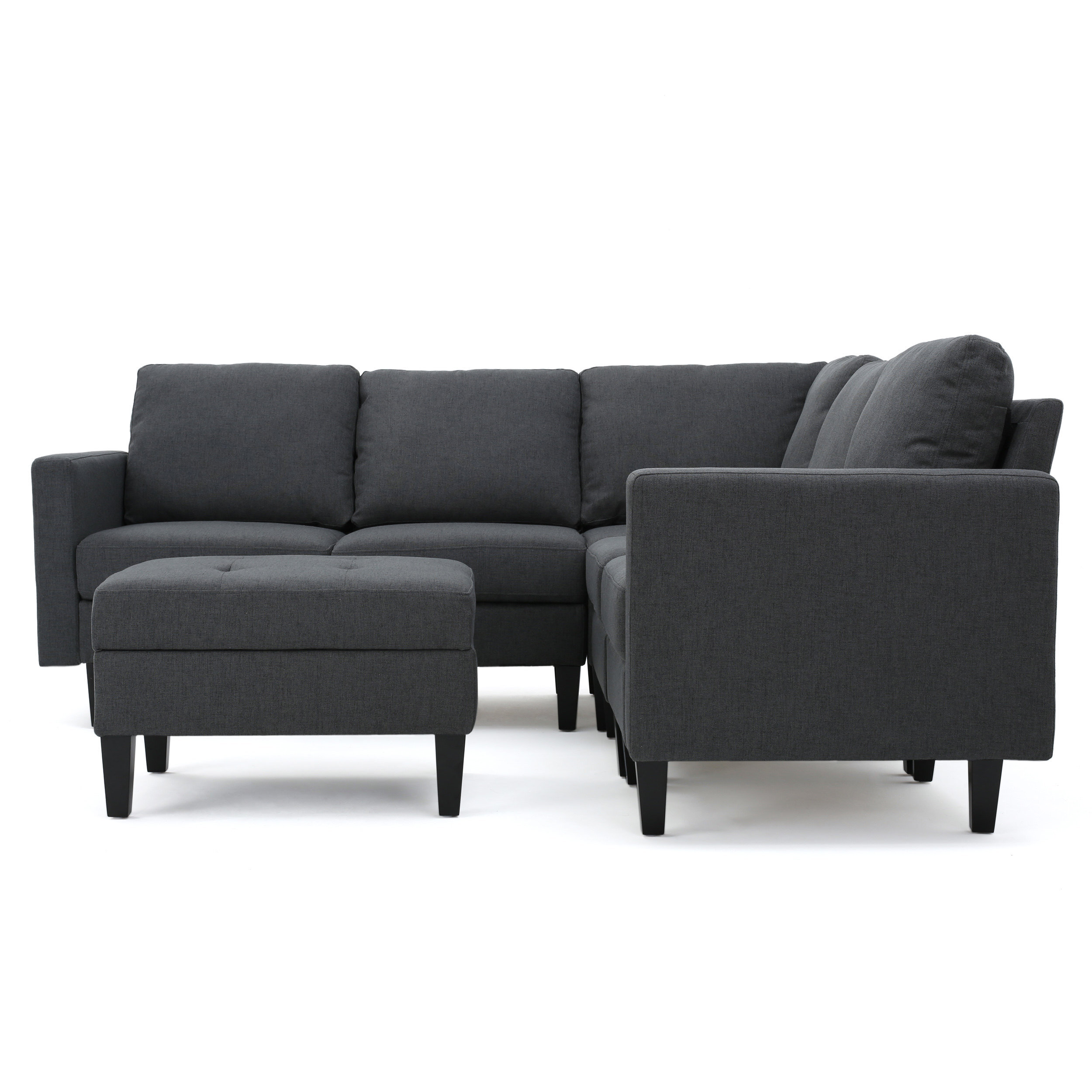 Longwood 84 modular store sectional with ottoman