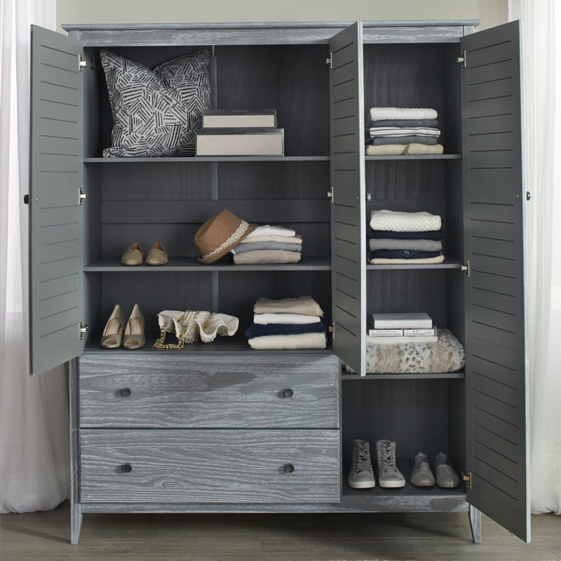 Armoire Greenport, Gris brossé