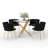Raykwan 4 - Person Three Leg Dining Set-1123059532-1094724226-1098877506