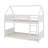 Twin Over Twin Cabin-Style Floor Bunk Bed Equipped With Head And Foot-42828263