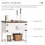 Armoire de bar à porte double Farmhouse, armoire de buffet, armoire de cuisine avec tablette inférieure