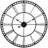 Cleodaus Tower Clock 1 Round Metal Wall Clock 39 Inches - Black