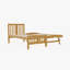 Esopus Solid Wood UK Single - DE 90 X 190 Cm with Trundle