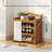 Foldable Shoe Rack For Home - Bamboo Entryway Shoe Organizer With Dust-Proof Curtain, Multi-Layer Design For Easy Storage