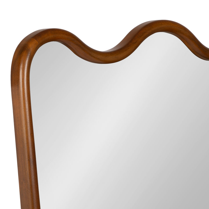 Miroir mural moderne festonné Aderyn pour salle de bain
