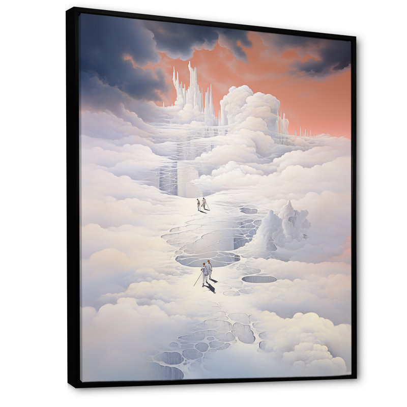 Impression sur toile, Cadre flottant noir, H 40 po x l 30 po x P 1,5 po