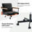 Avelina Rafael Modern Industrial PU Leather Upholstered Swivel Tilt Task Office Chair with Solid Wood Armrest-277573235