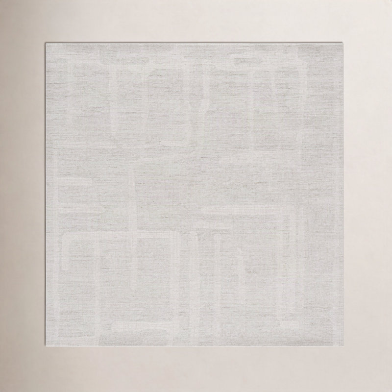 Arthella Hand-Tufted Abstract Wool Rug, Square 6'