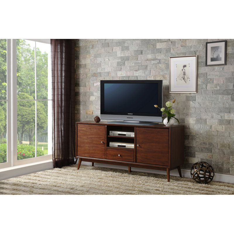 Meuble télé 1Pc avec armoires de rangement à tiroir brun