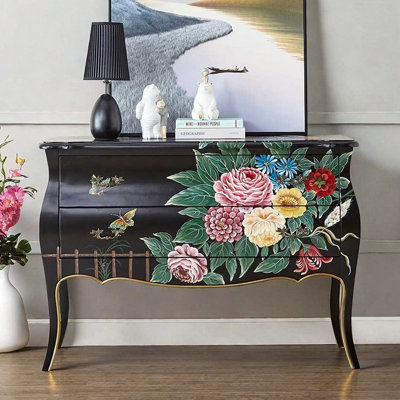 Charming Painted Two-Drawer Accent Chest