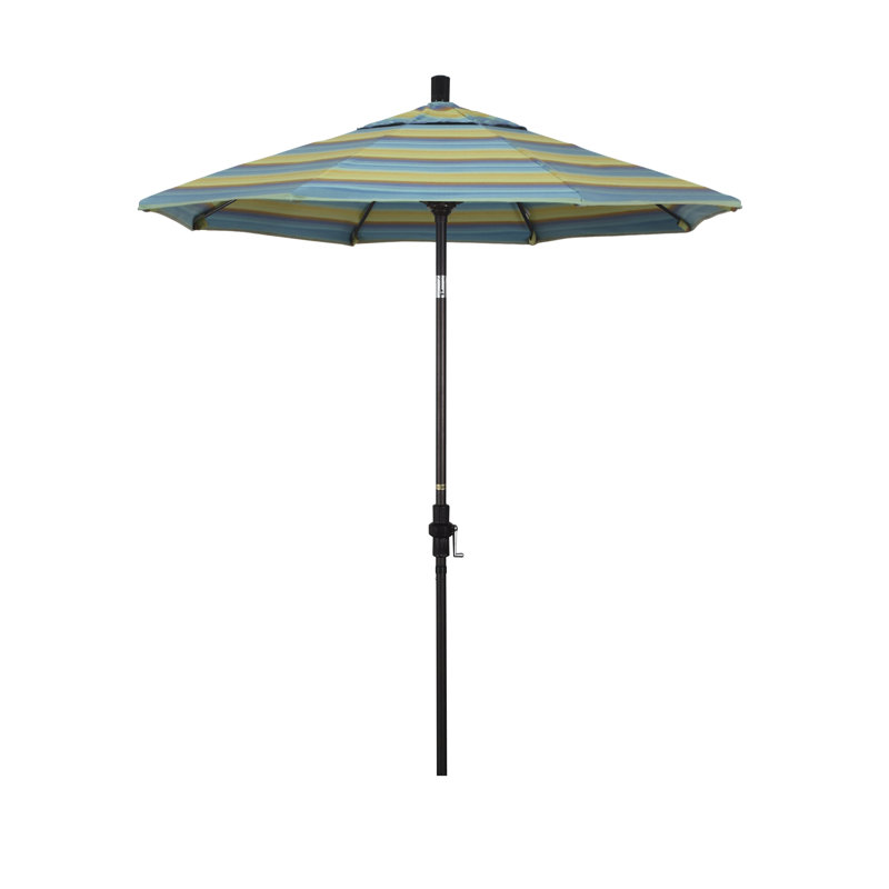 Parasol de marché 7,5 pi Brent, Sunbrella® lagon Astoria, Noir, noir, noir, noir