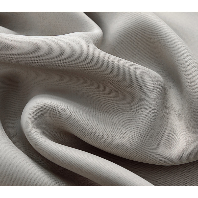 Room Darkening Grommet Single Curtain Panel, Silver