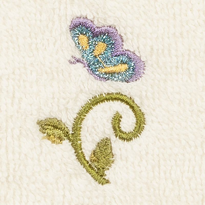 Rebecca Turkish Cotton Washcloth, Cream