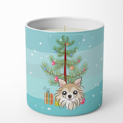 Arbre de Noël et bougie décorative de soja 10 oz Chihuahua
