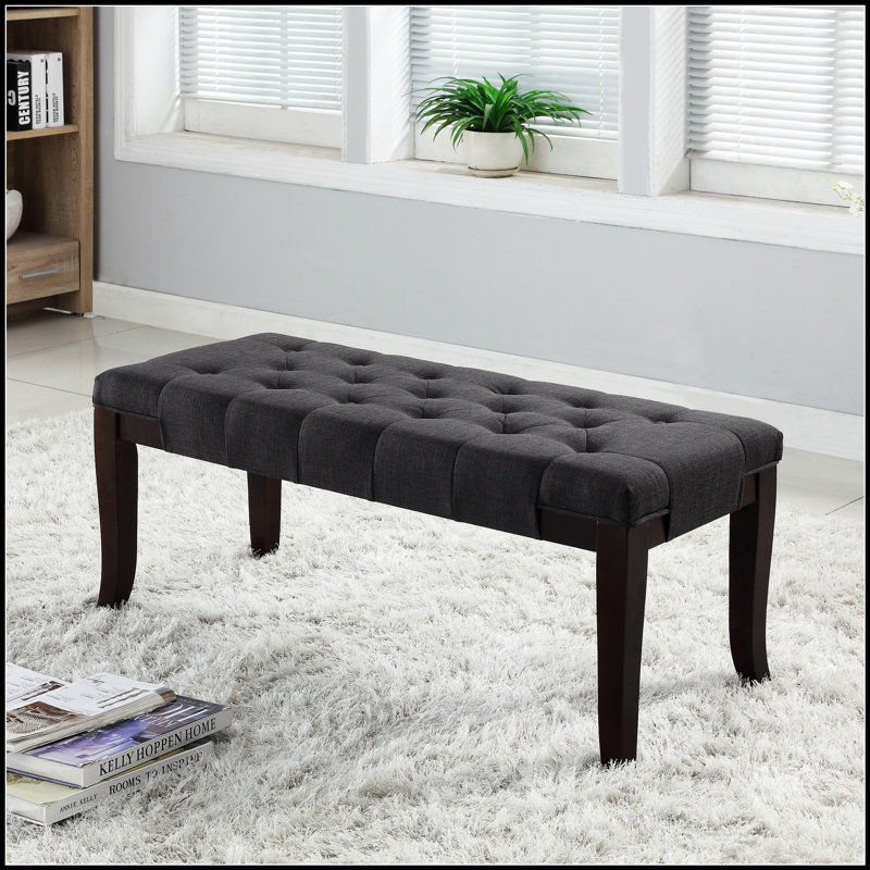 Banc capitonné Linon, tissu