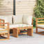 Garden Side Table Manual Brown Solid Teak Wood-59252902
