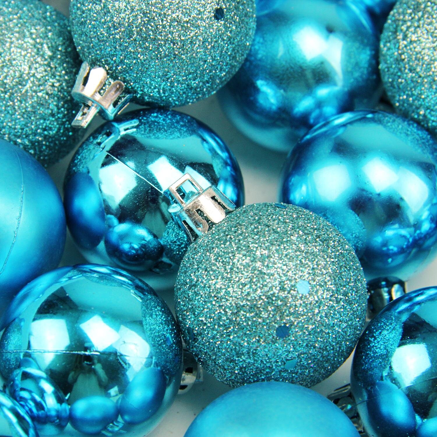 Mini Snowflake Christmas Balls Ornaments Small Christmas Tree Balls  Ornaments Shatterproof Bulbs Plastic Baubles Set Christmas Ornaments Set  Merry