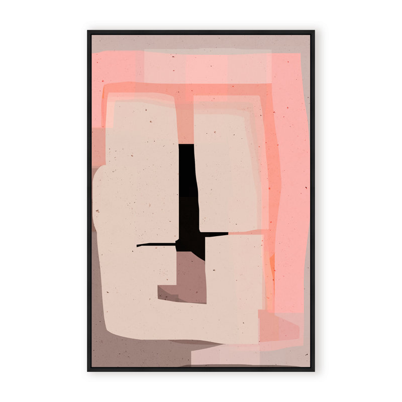 Abstract Phase 1 by  - Picture Frame Painting on Paper, 48" H x 32" W x 2.375" D, Framed Canvas, Gold