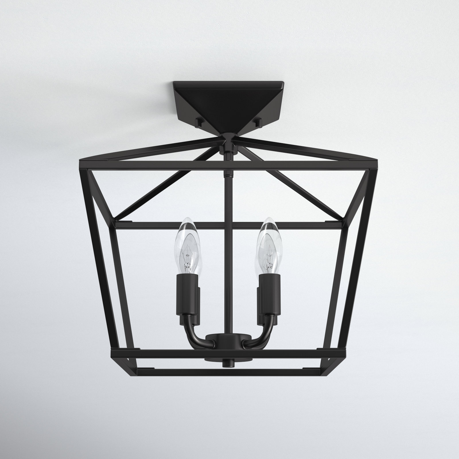 Hastings 4 Light Semi Flush Mount, Classic Bronze