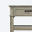 Table d'entrée 47,2 po, console avec 2 tiroirs de rangement, canapé à 3 niveaux en bois de style campagnard