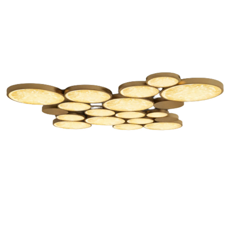 Circle Wall Sconce Light Glass And Brass – Elegant Ambient Lighting