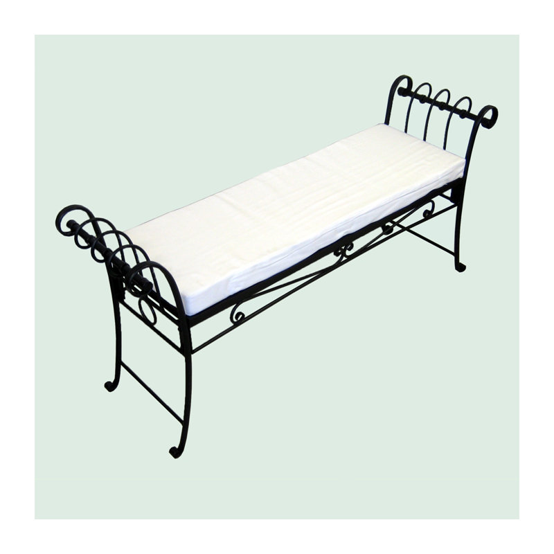 Banc de jardin en fer scroll Isra