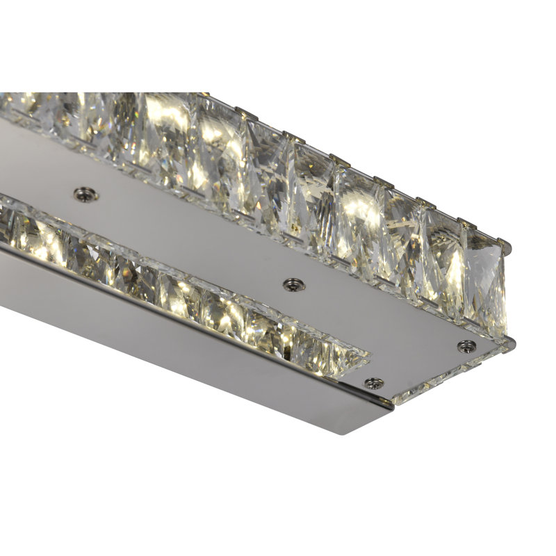 Integrated LED 32in Chrome Vanity Light
