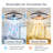 20" Luxury Double Ring LED Ceiling Fan With Light – Modern Flush Mount Design, Hidden Blades, Dimmable Lighting & Remote Control, Low Profile Silent Fan For Bedroom, Living Room-1793429388