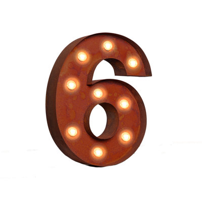Number 12" LED Marquee Sign