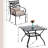 Alyah 4 - Person Patio Dining Set with Square Table , Cushions Included-88151190-98180818