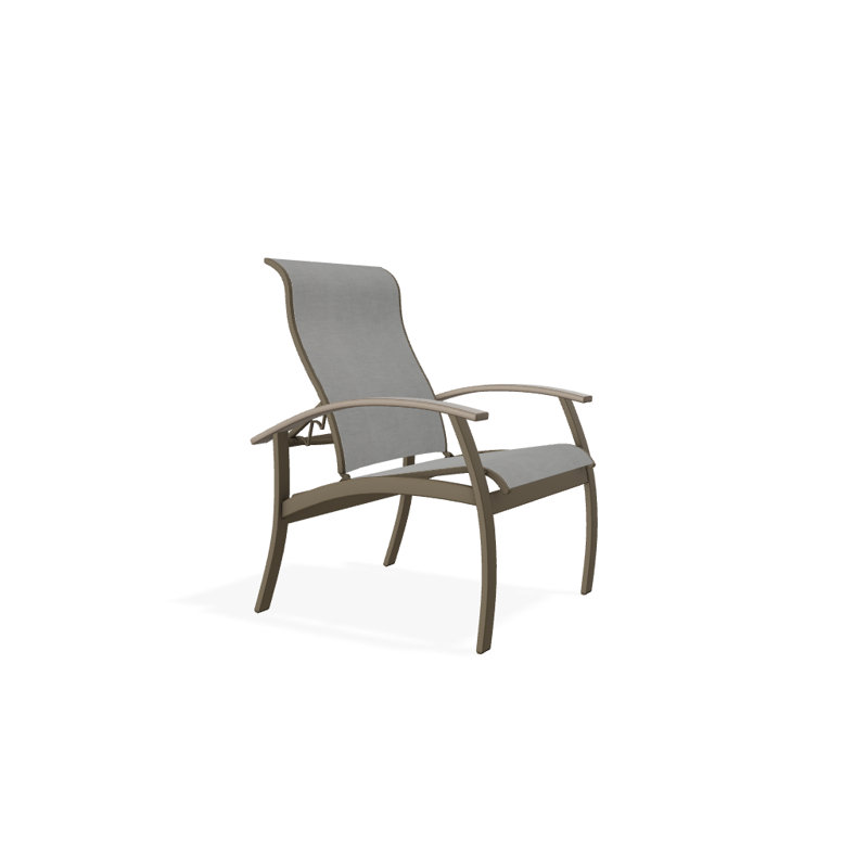 Chaise de patio Askar, Désert, Alliage Sunbrella®, Bois de plage texturé