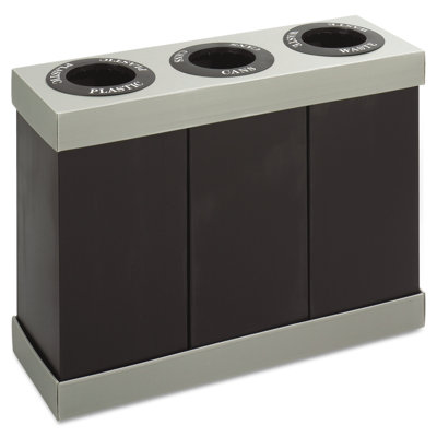Corrugated Plastic 38 Gallon Multi-Compartments Trash and Recycling Bin