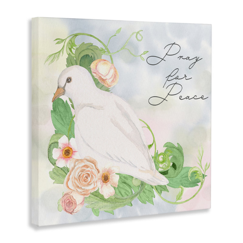 «Pray For Peace Dove», conception par Lee Ann Sanders, H 36 po x l 36 po