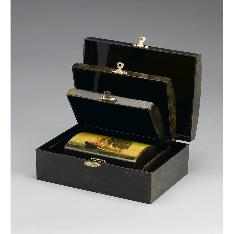 4-Piece Ship Design Jewelry Box Set