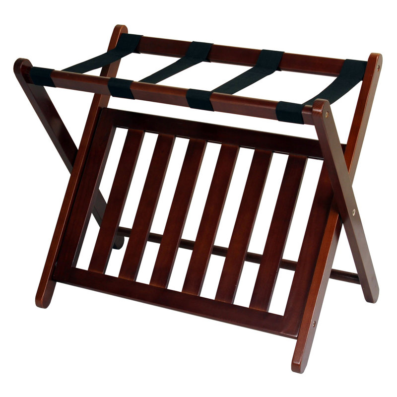 Porte-bagages Casual Home, noyer, bois massif