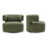 Fauteuil pivotant rembourré Bascom