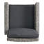 30" Outdoor Wicker Barstool With Water Resistant Cushions 1PC